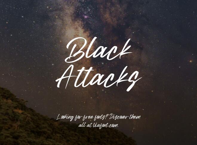 Black Attacks Font