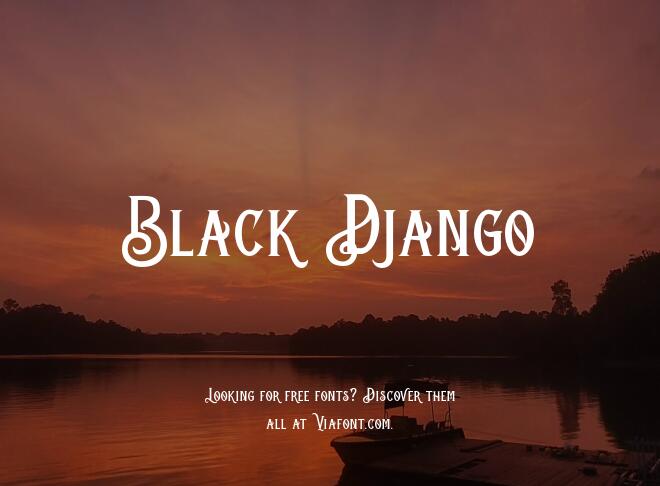Black Django Font
