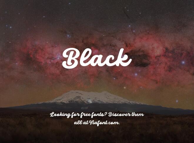 Black Font