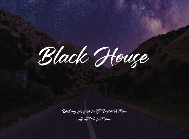 Black House Font