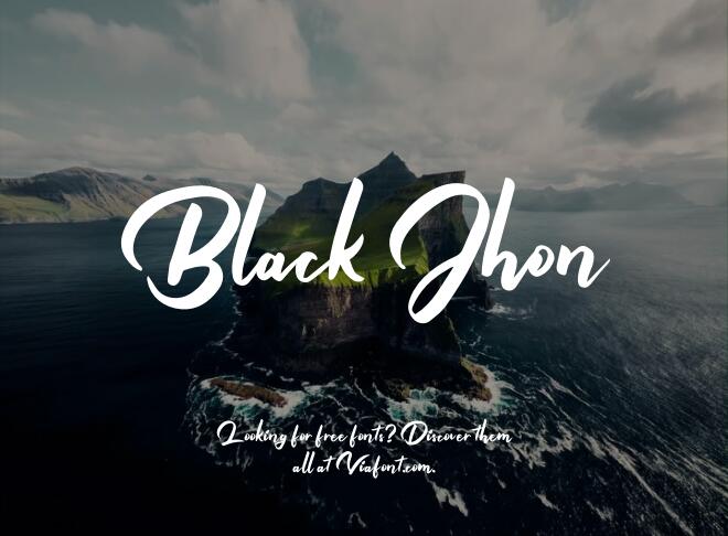 Black Jhon Font