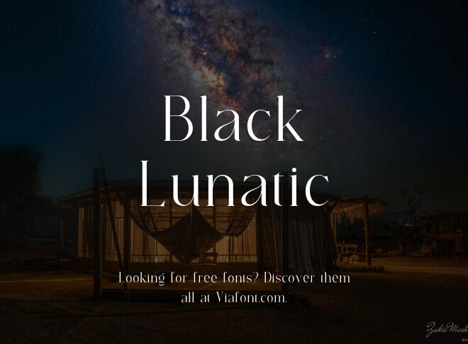 Black Lunatic Font