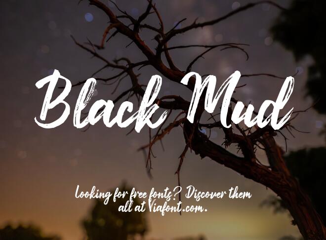 Black Mud Font