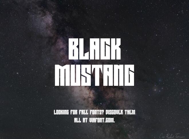 Black Mustang Font