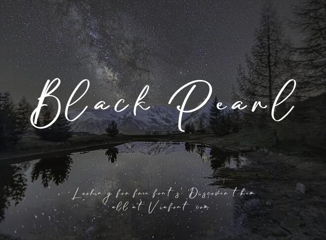 Black Pearl Font