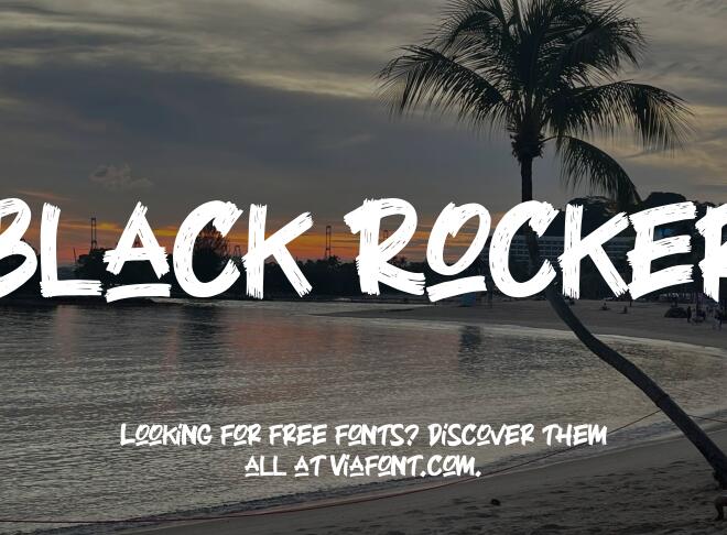 Black Rocker Font