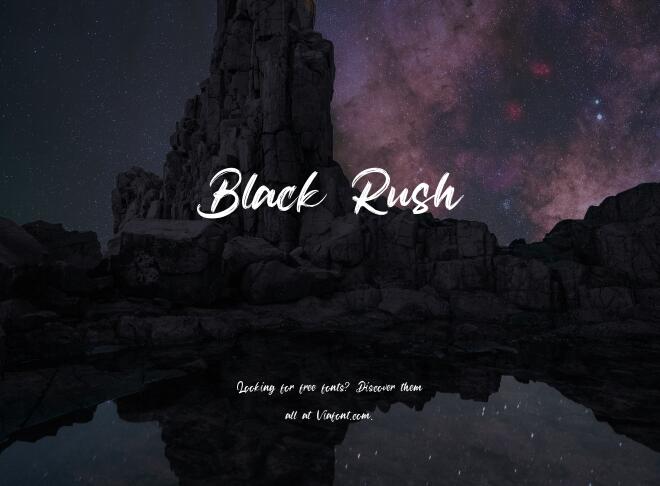 Black Rush Font