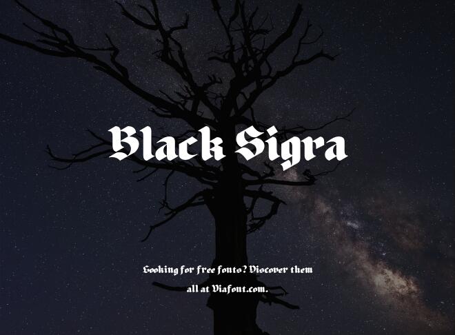 Black Sigra Font