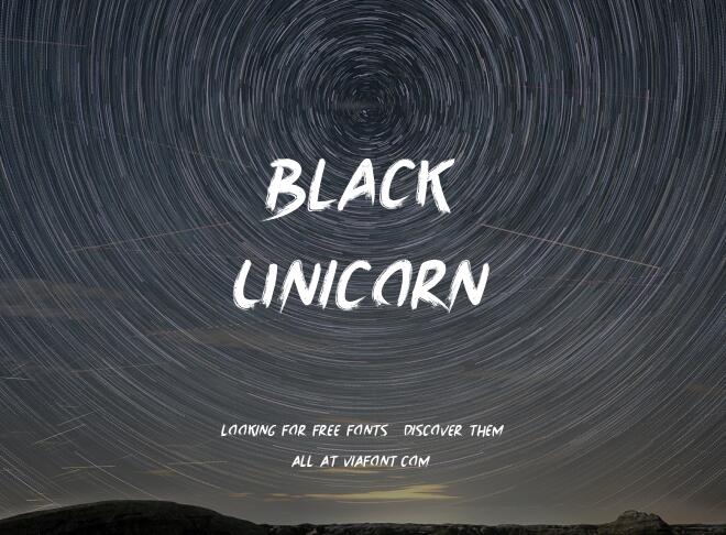Black Unicorn Font