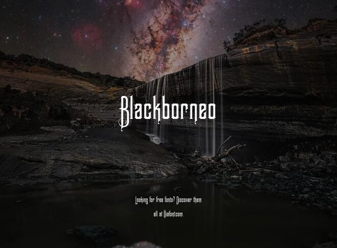 Blackborneo Font