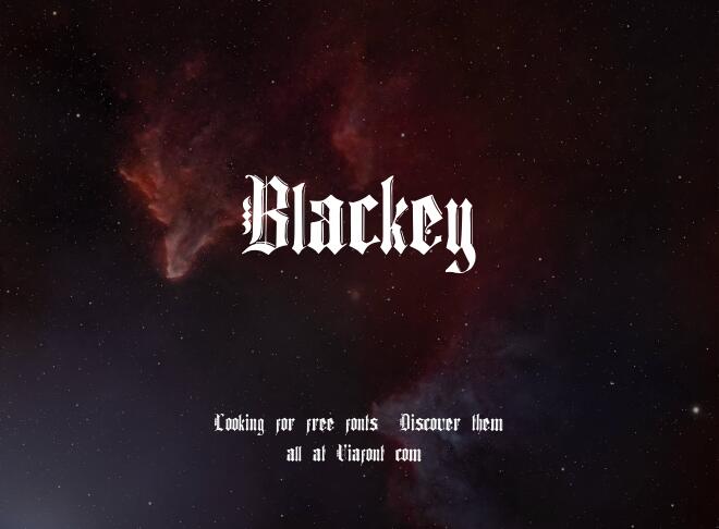 Blackey Font