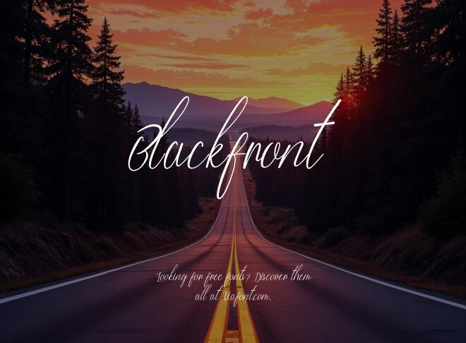 Blackfront Font