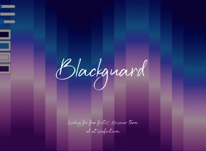 Blackguard Font