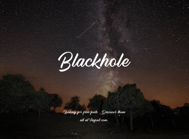 Blackhole Font