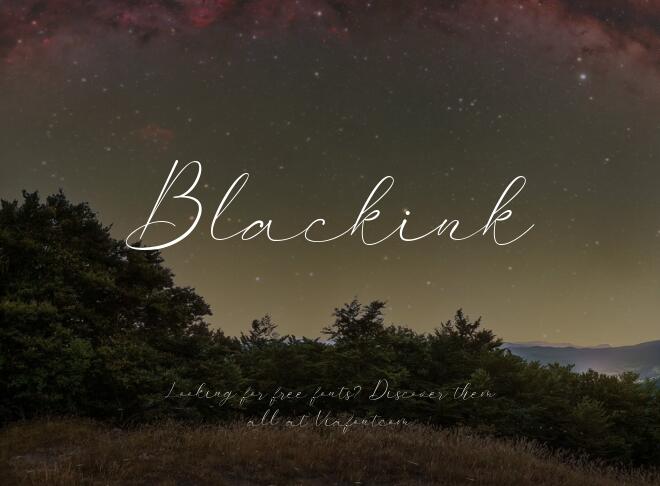 Blackink Font