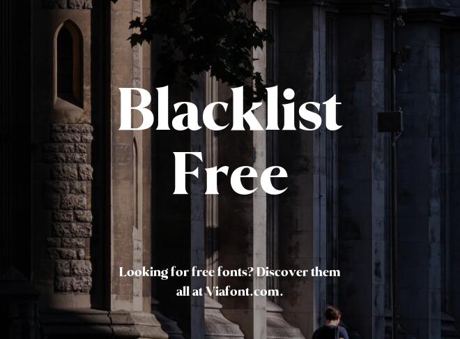 Blacklist Free Font