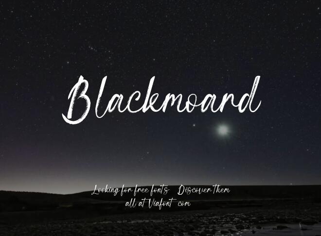 Blackmoard Font