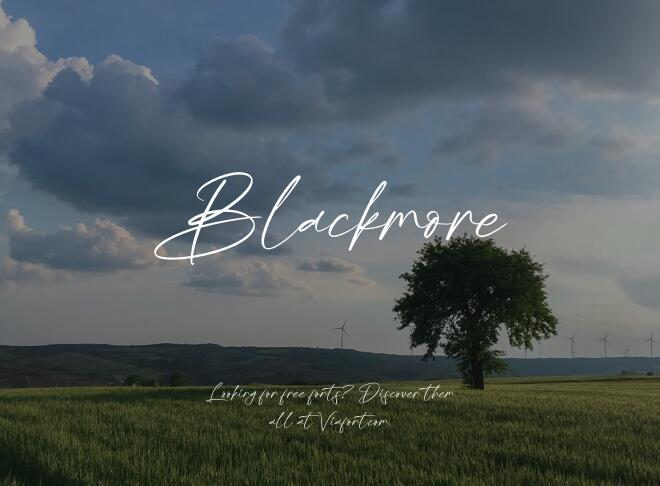 Blackmore Font