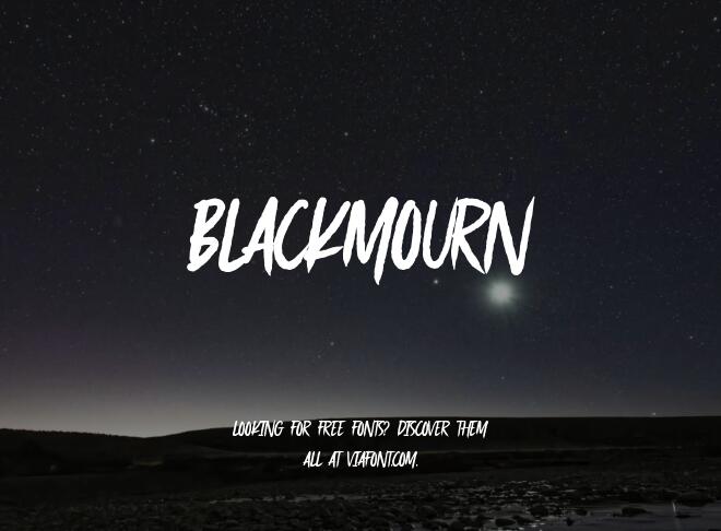 Blackmourn Font