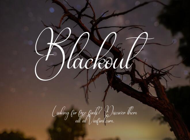Blackout Font