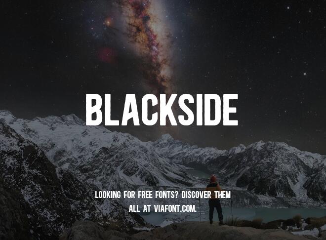 Blackside Font
