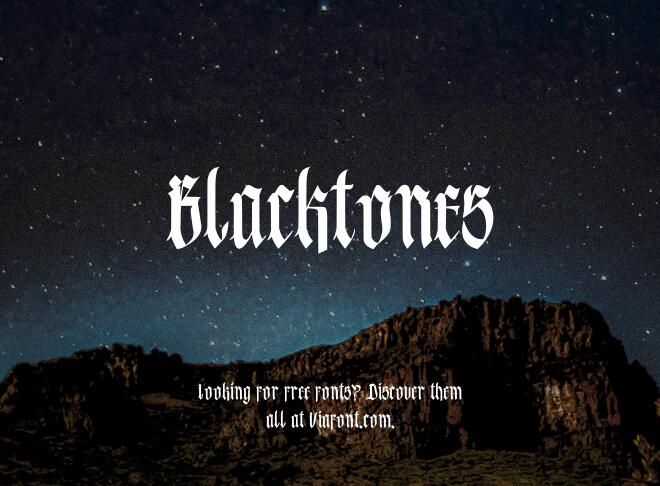 Blacktones Font