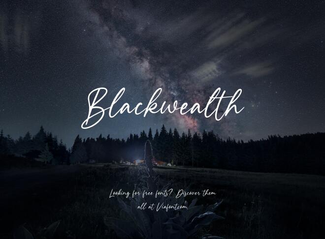 Blackwealth Font