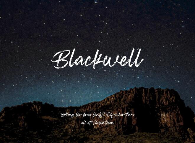 Blackwell Font