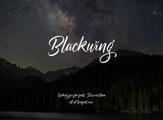 Blackwing Font