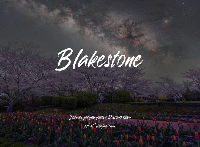 Blakestone Font