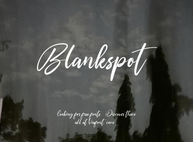 Blankspot Font