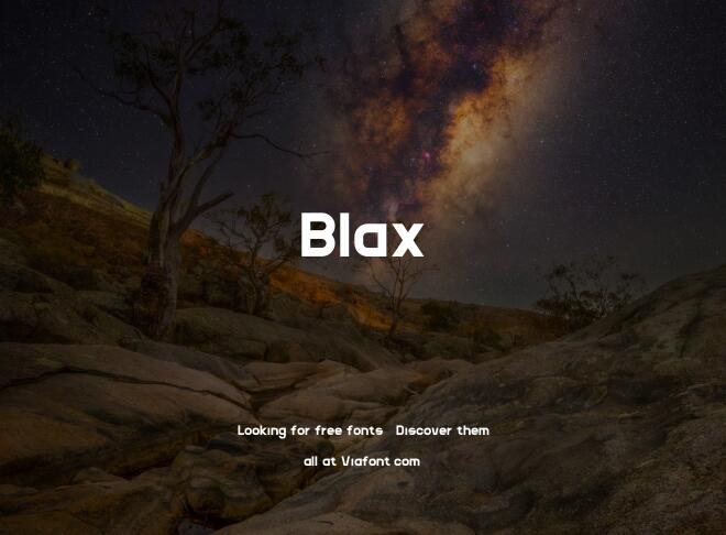 Blax Font Family
