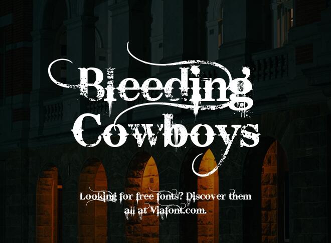 Bleeding Cowboys Font