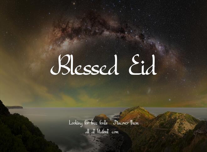 Blessed Eid Font