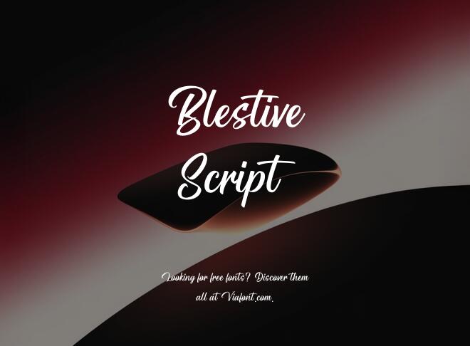 Blestive Script Font