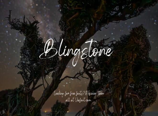 Blingstone Font