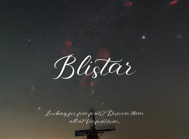 Blistar Font