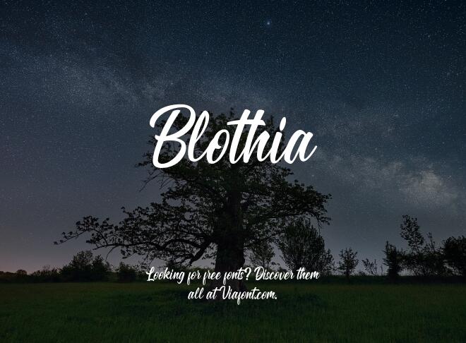 Blothia Font