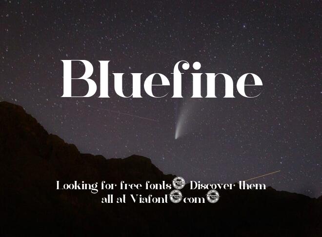 Bluefine Font