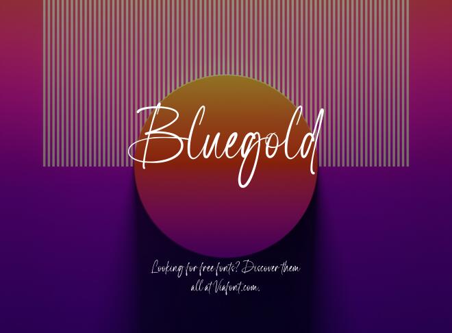 Bluegold Font