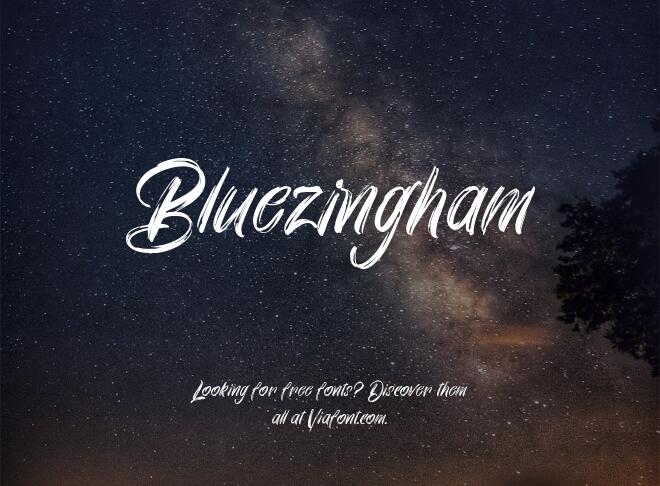 Bluezingham Font