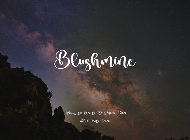 Blushmine Font