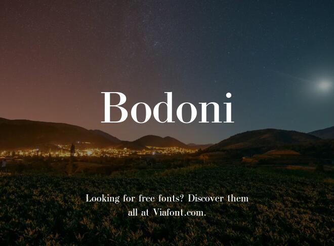 Bodoni Font