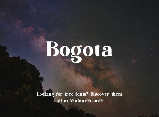 Bogota Font