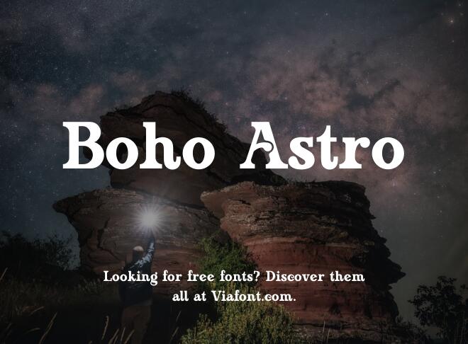 Boho Astro Font