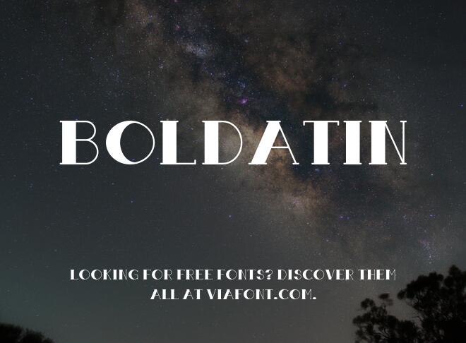 Boldatin Font