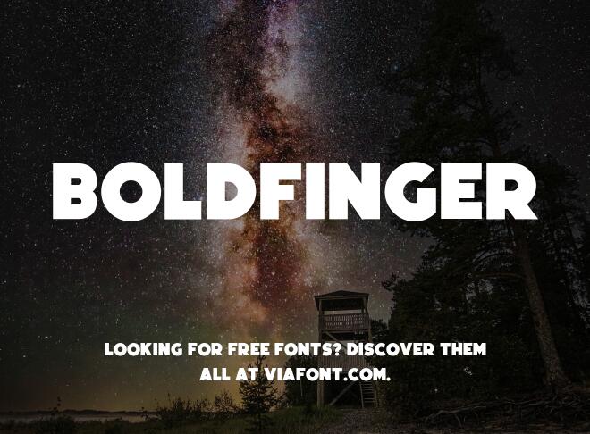 Boldfinger Font