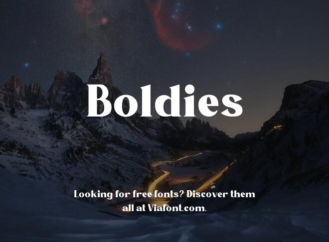 Boldies Font
