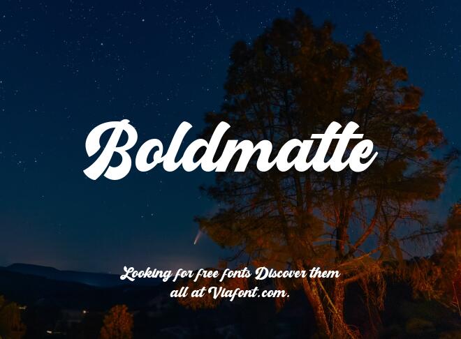 Boldmatte Font