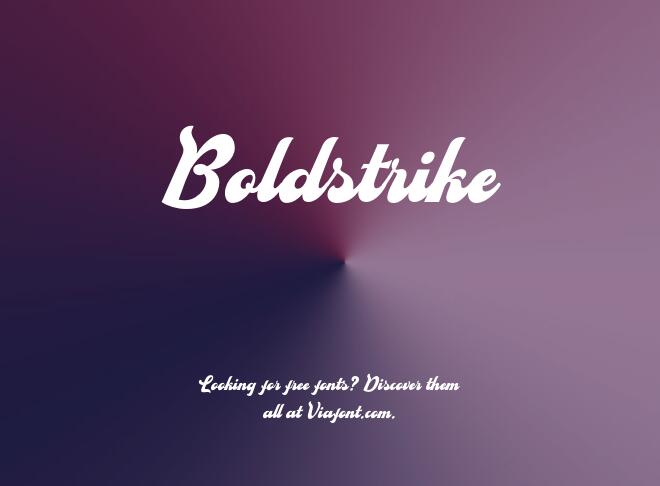 Boldstrike Font